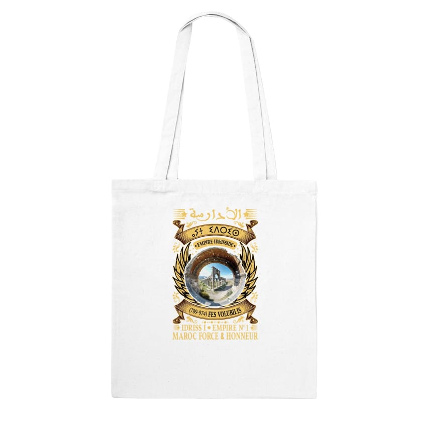 Tote Bag Maroc Collector Les Idrissides الأدارسة ⴰⵢⵜ ⵉⴷⵔⵉⵙ