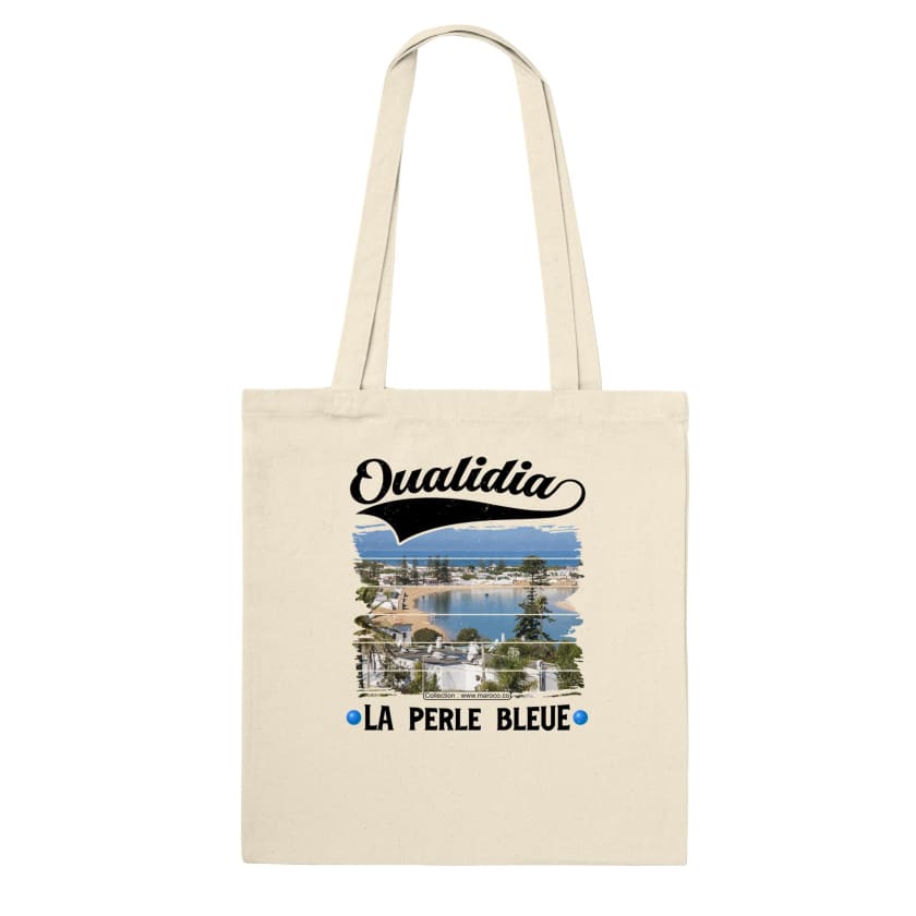 Tote Bag ville oualidia au maroc la perle bleue