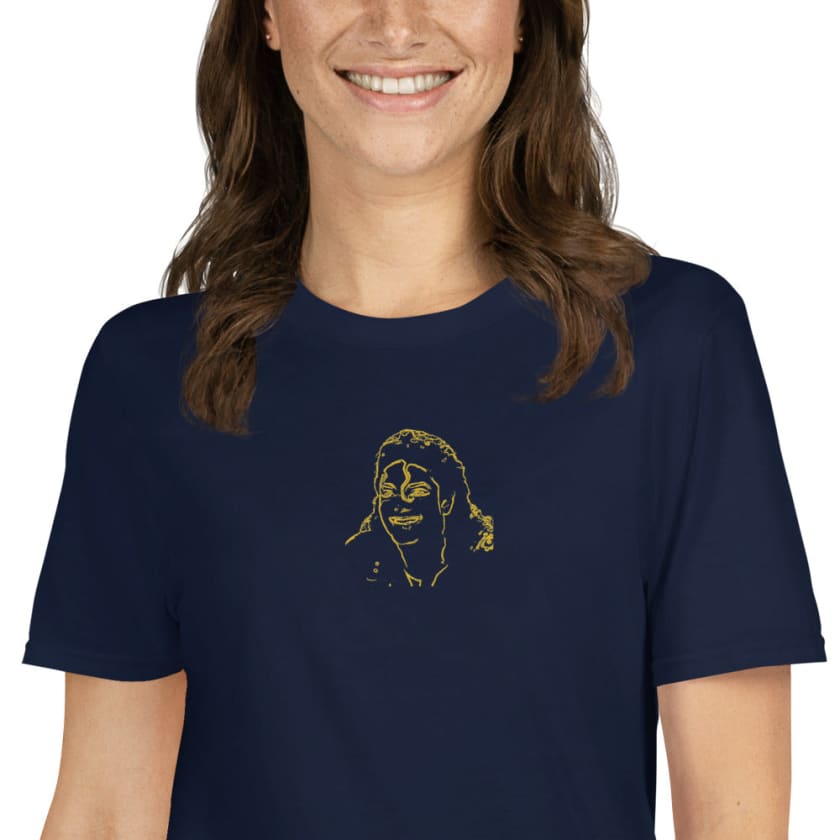 Tshirt personnalisé Brodé portrait Femme T-Shirt brodé Femme