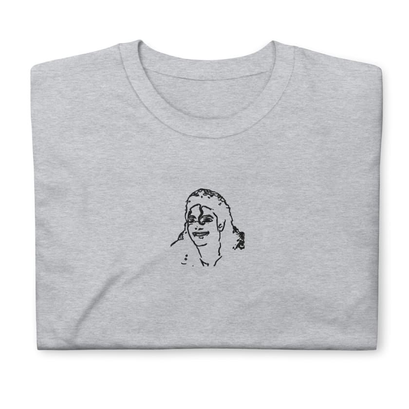 Tshirt personnalisé Brodé portrait Femme T-Shirt brodé Femme