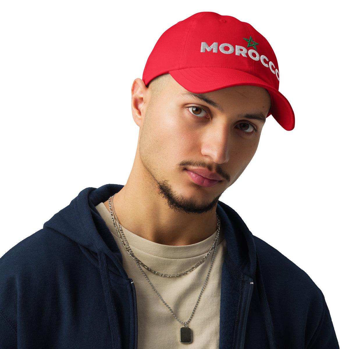 Casquette Under Armour® rouge MOROCCO brodée