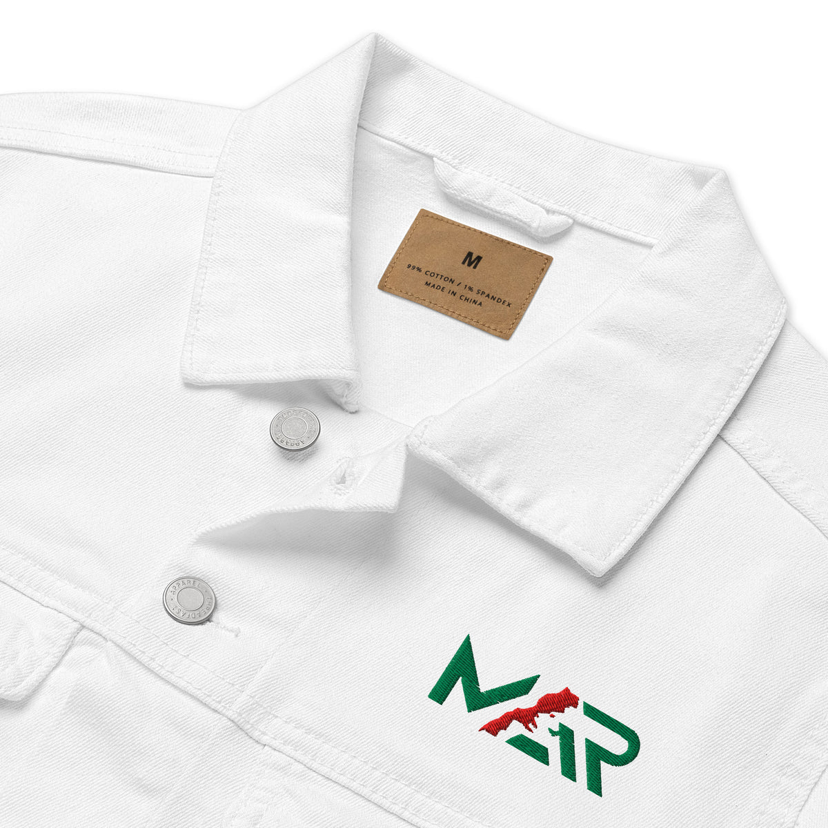 Veste denim MAR brodé unisexe