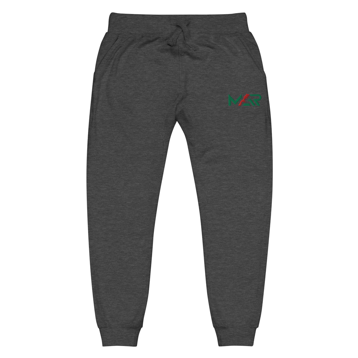Pantalon de survêtement MAR brodé en molleton gris unisexe