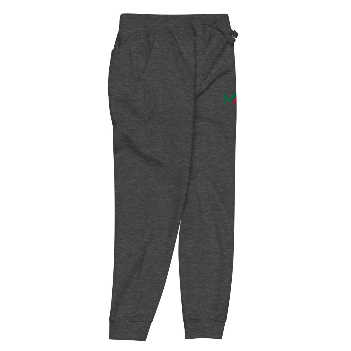 Pantalon de survêtement MAR brodé en molleton gris unisexe