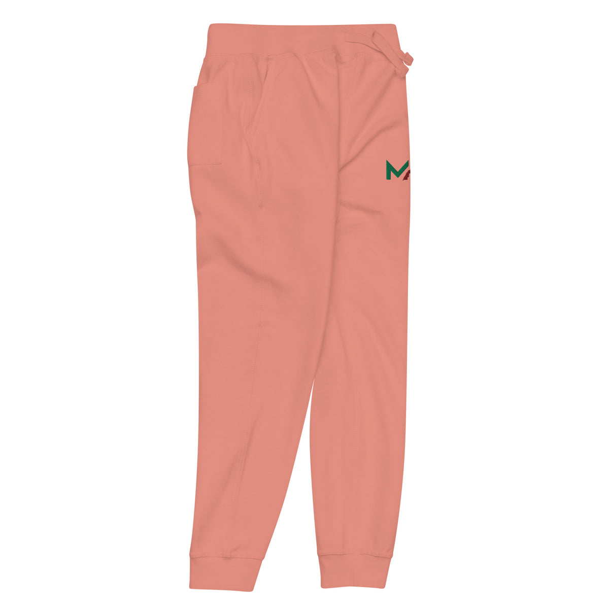 Pantalon de survêtement MAR brodé en molleton rose unisexe