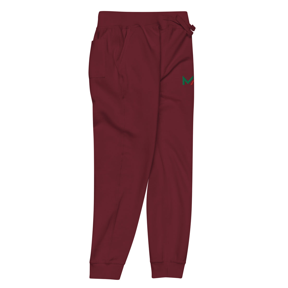 Pantalon de survêtement MAR brodé en molleton Marron unisexe