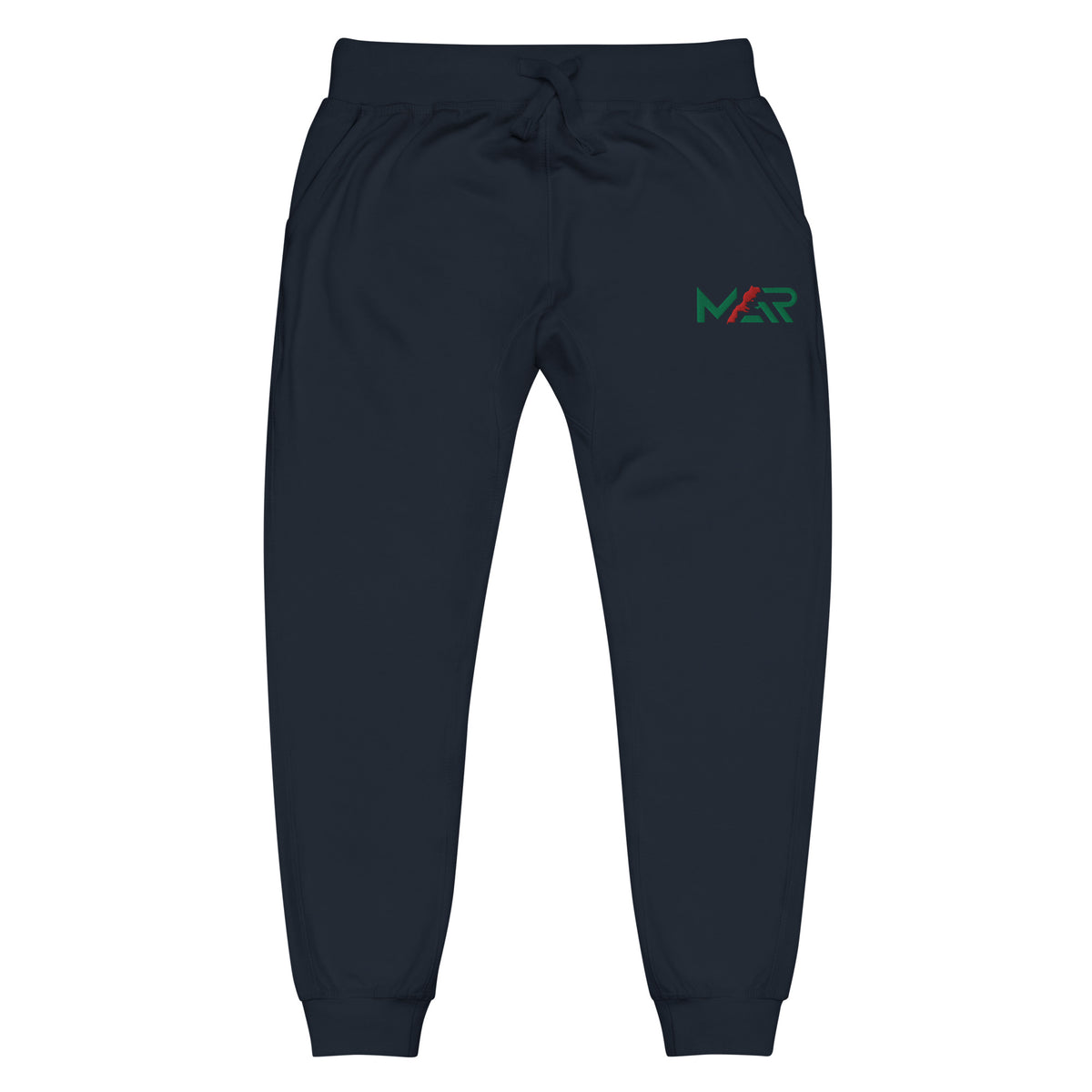 Pantalon de survêtement MAR brodé en molleton Bleu marine