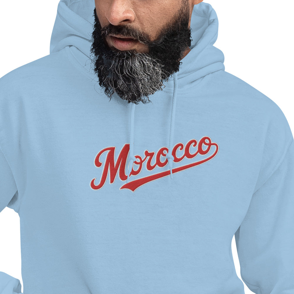 Sweat à capuche bleu Morocco Brodé
