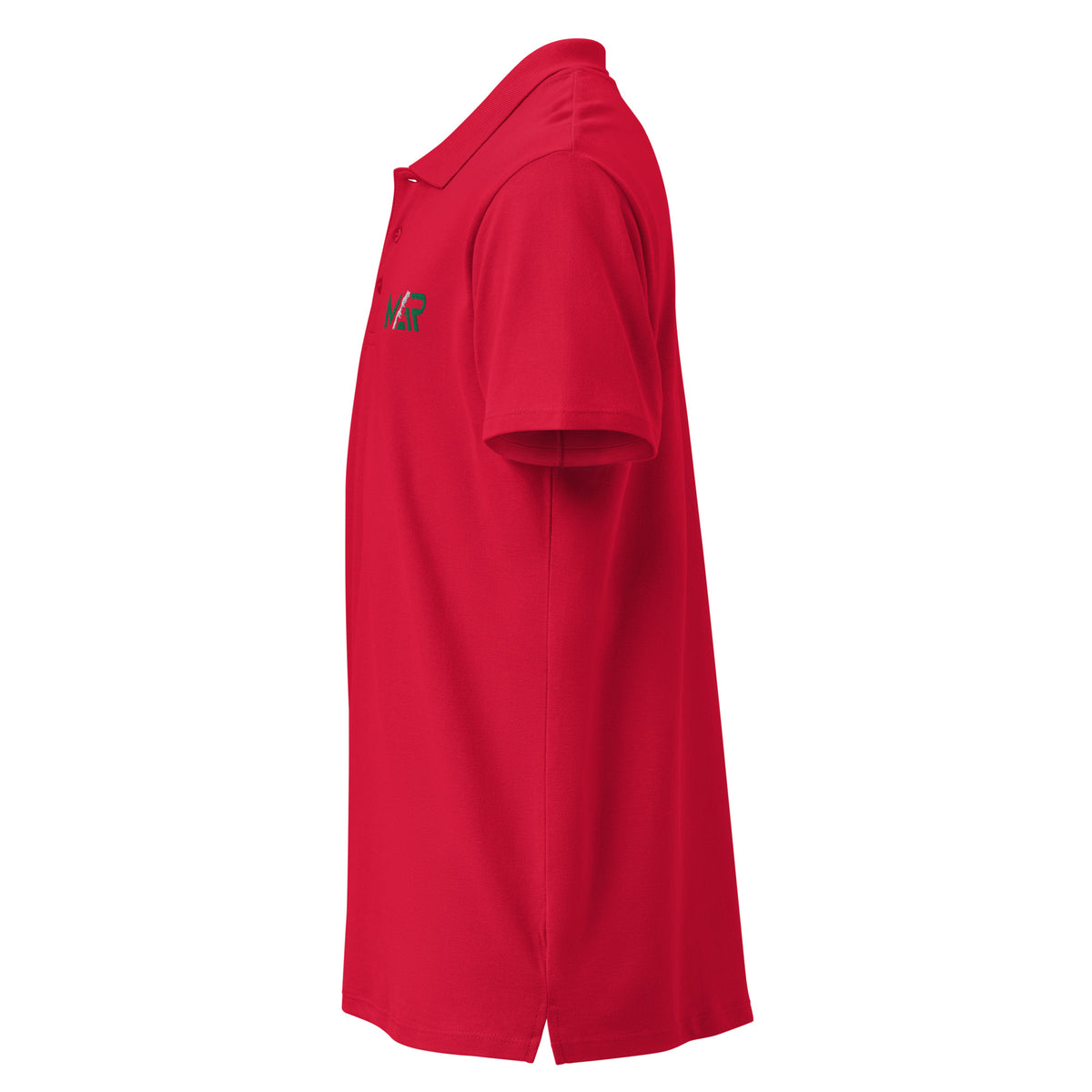 Polo MAR rouge brodé unisexe