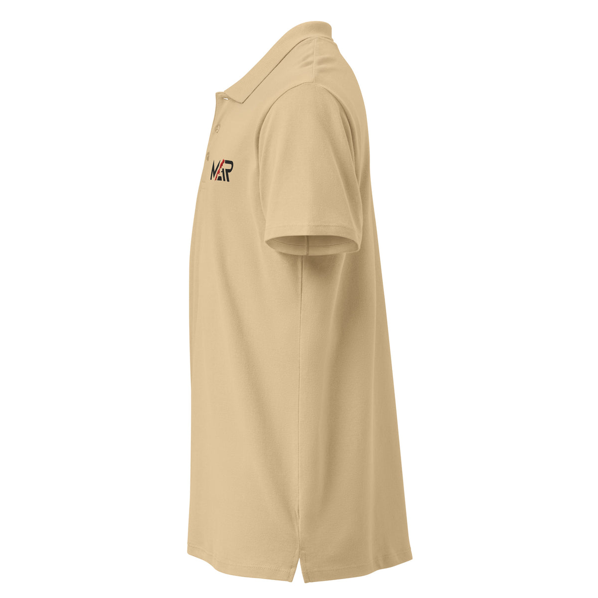 Polo MAR beige brodé unisexe