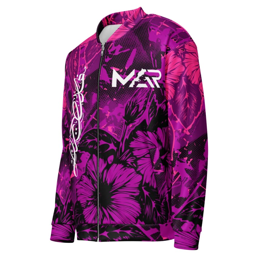 Veste bombardier rose palestine unisexe