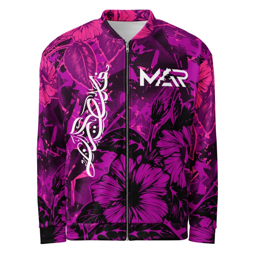 Veste bombardier rose palestine unisexe