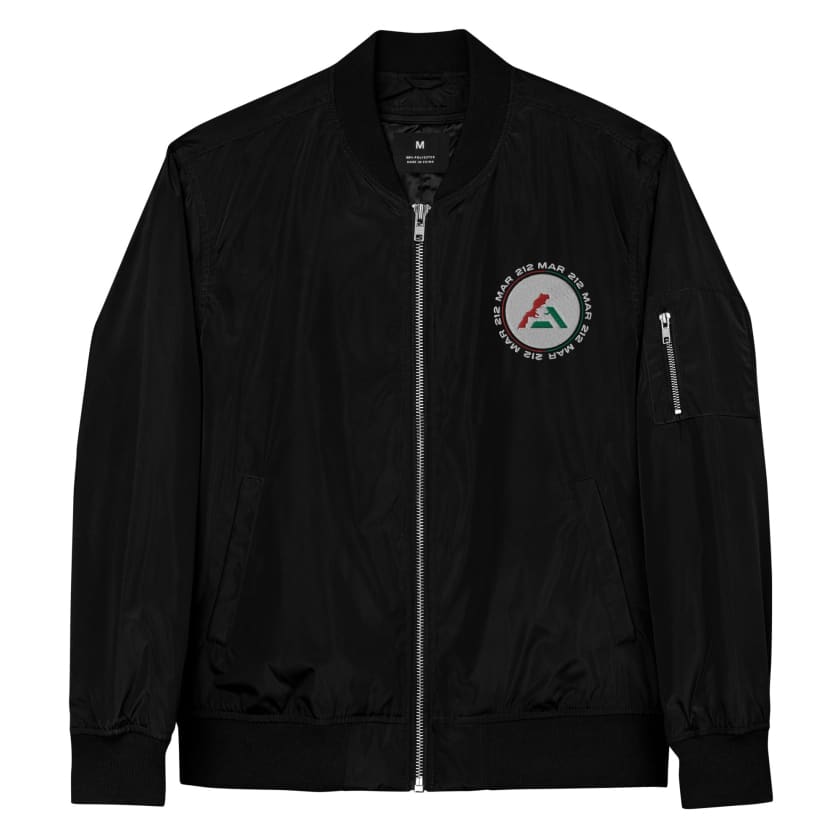 Veste bomber MAR 212 Brodé unisexe noir