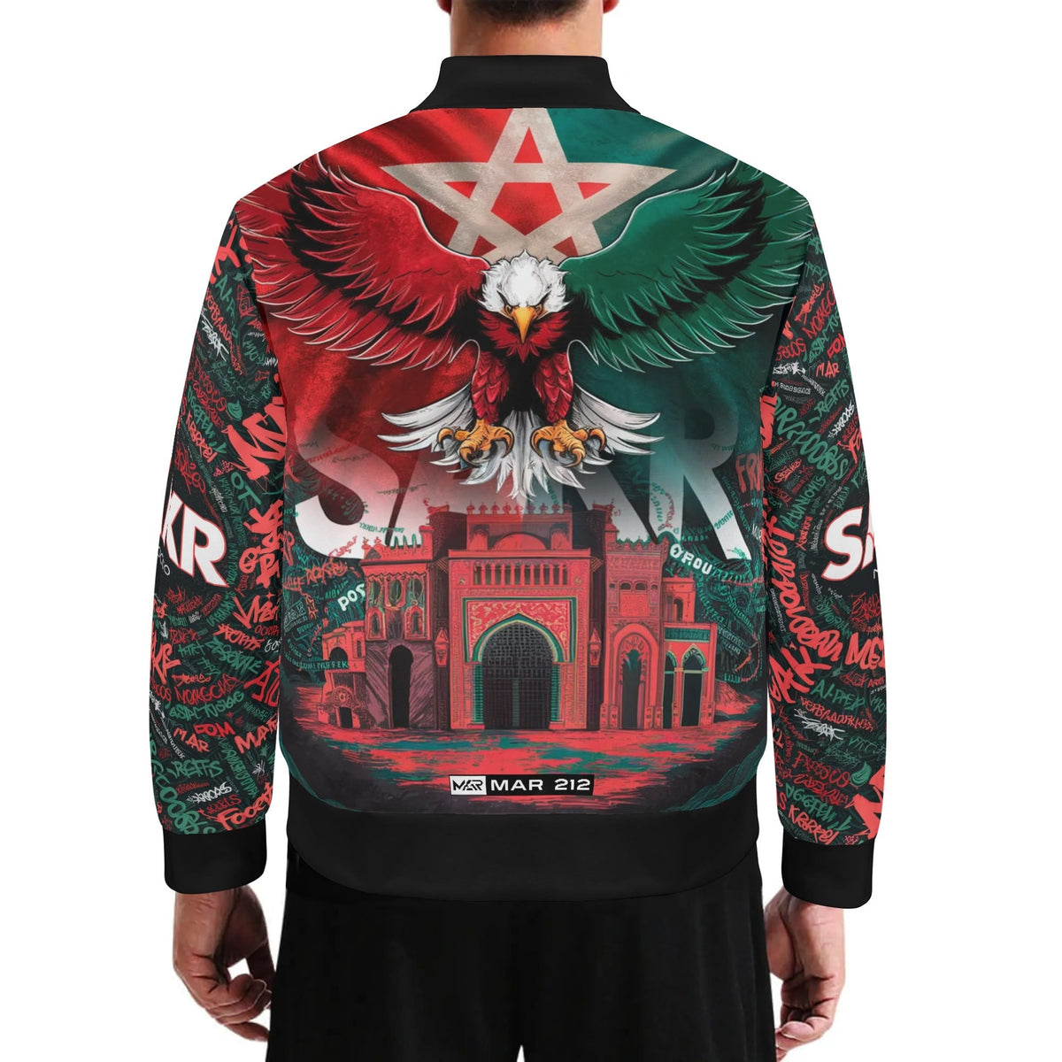 Veste de baseball SAKR MOROCCO unisexe Varsity