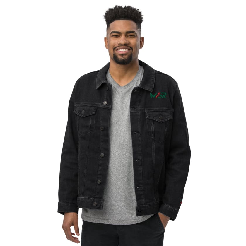 Veste denim MAR212 brodé unisexe