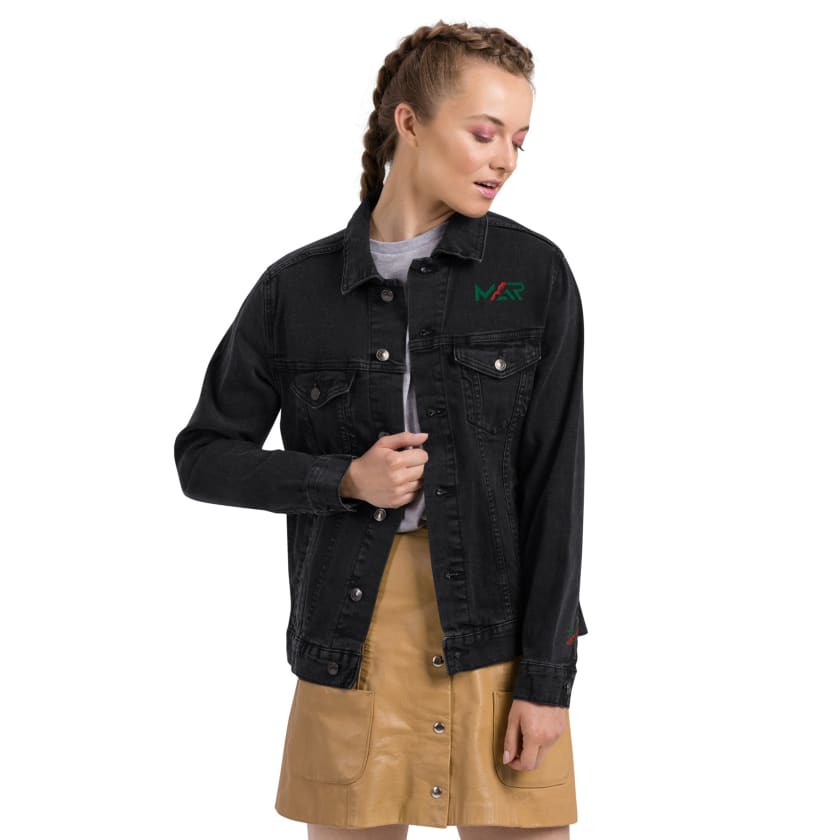 Veste denim MAR212 brodé unisexe