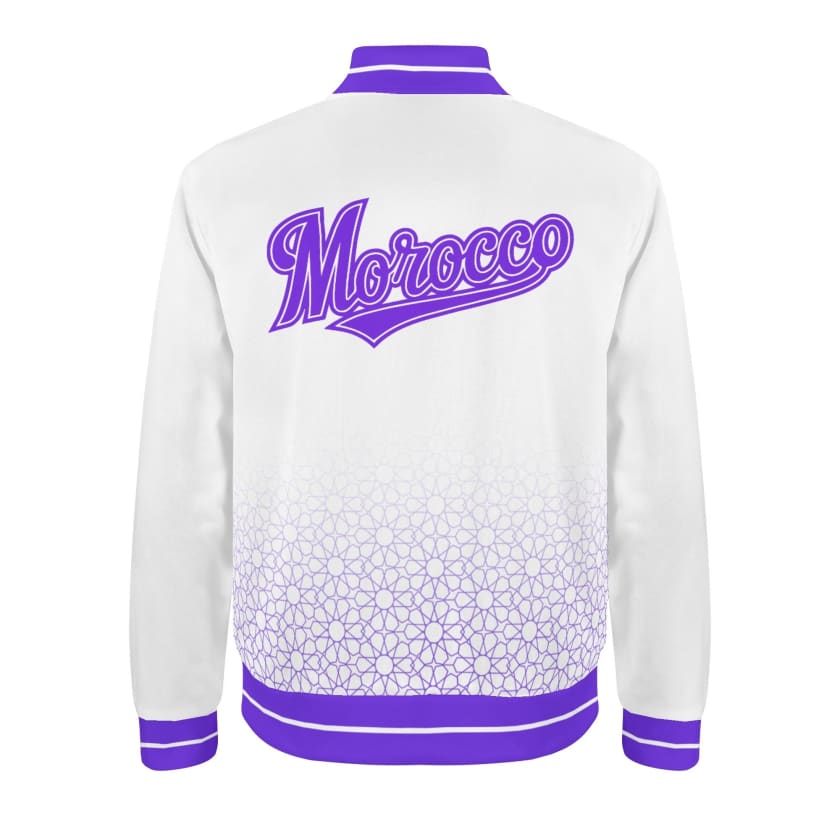 Veste Morocco blanche Varsity unisexe