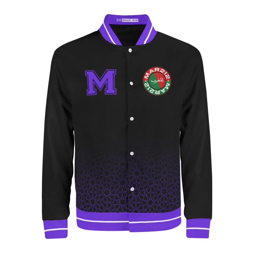 Veste Morocco Noir Varsity unisexe