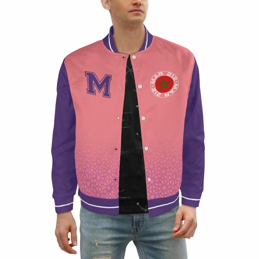 Veste Morocco rose Varsity unisexe