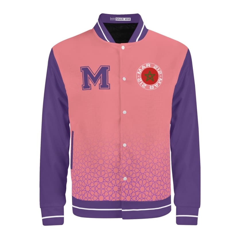 Veste Morocco rose Varsity unisexe