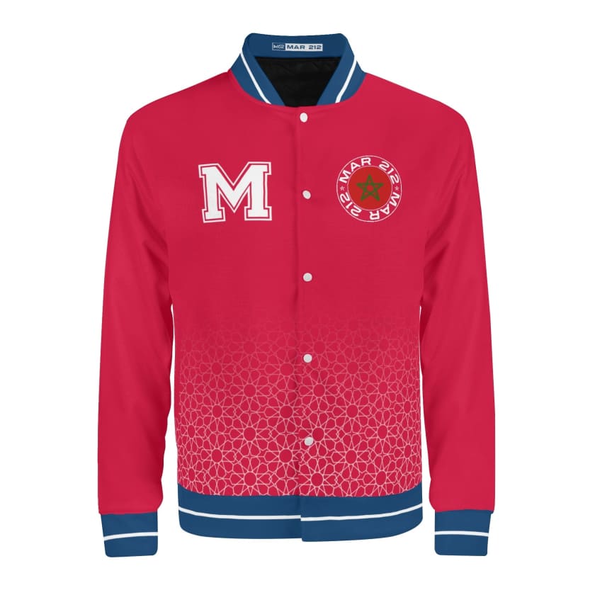 Veste Morocco rouge Varsity unisexe