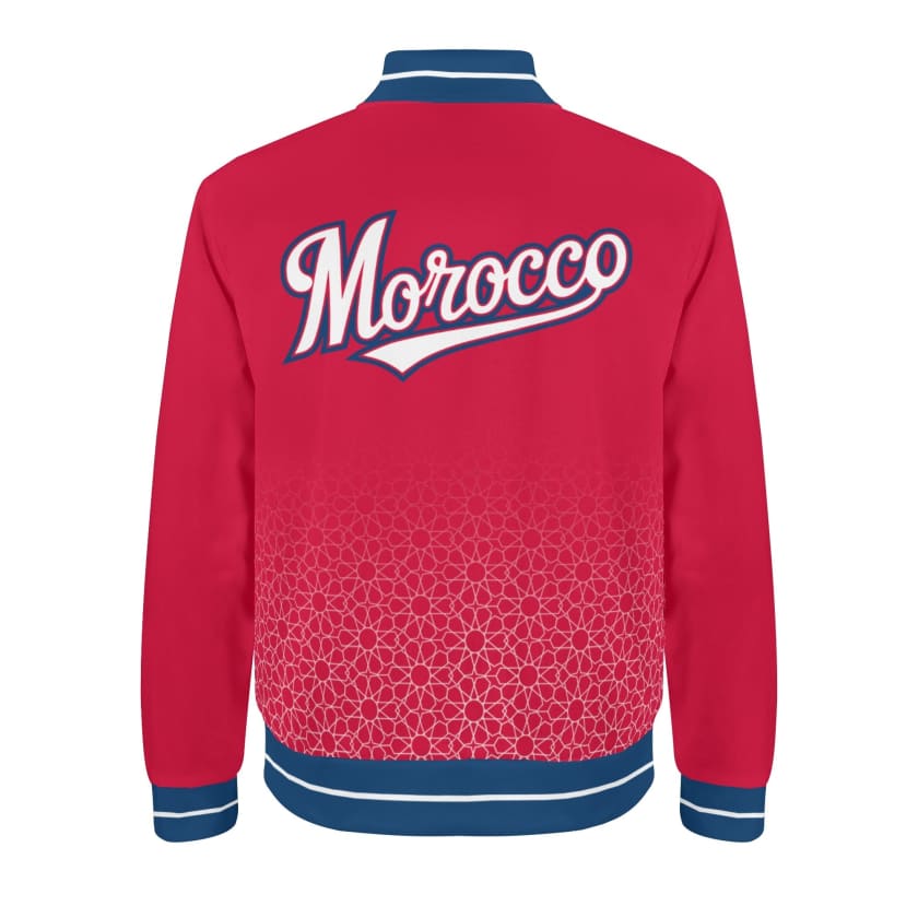Veste Morocco rouge Varsity unisexe