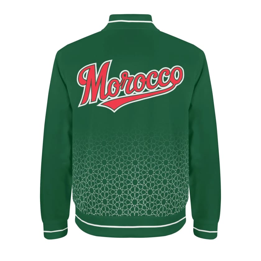 Veste Morocco verte Varsity unisexe