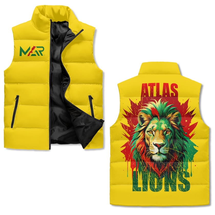 Veste polaire jaune unisexe MAR Lion de lAtlas