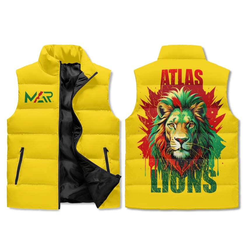 Veste polaire jaune unisexe MAR Lion de lAtlas