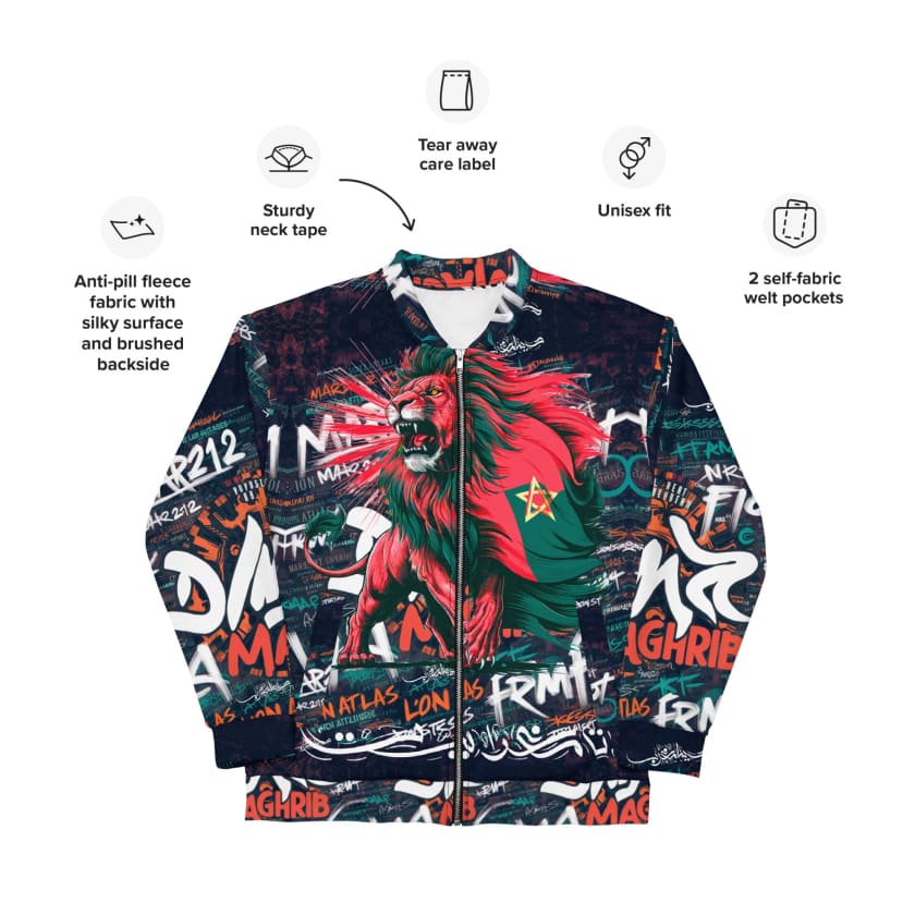 Veste survêtement Lion Atlas Dima Maghrib unisexe