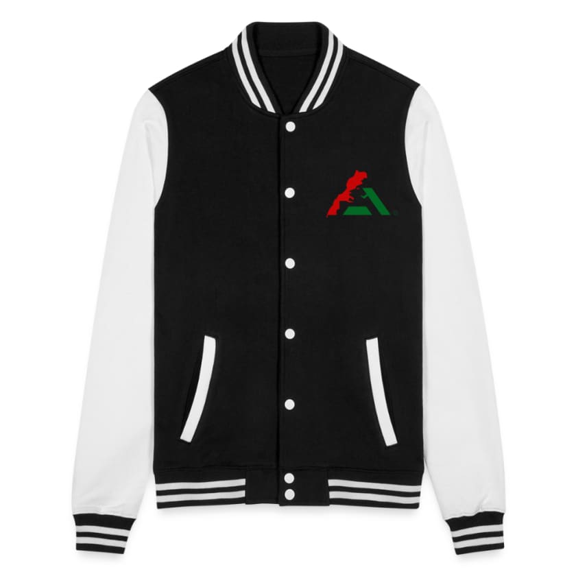 Veste Teddy - noir/blanc