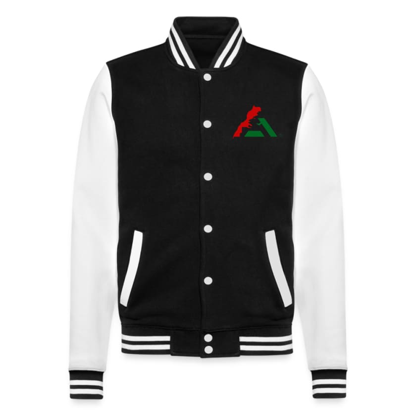 Veste Teddy - noir/blanc