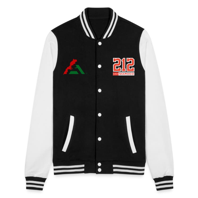 Veste Teddy MAR Maroc212 - noir/blanc