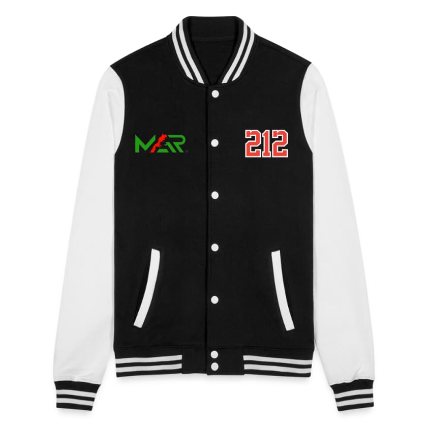 Veste Teddy MAR212 - noir/blanc