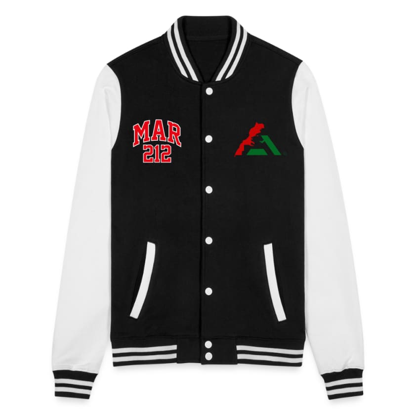 Veste Teddy MAR212 by Maroco - noir/blanc