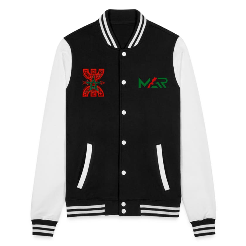 Veste Teddy MARAmazigh by Maroco - noir/blanc