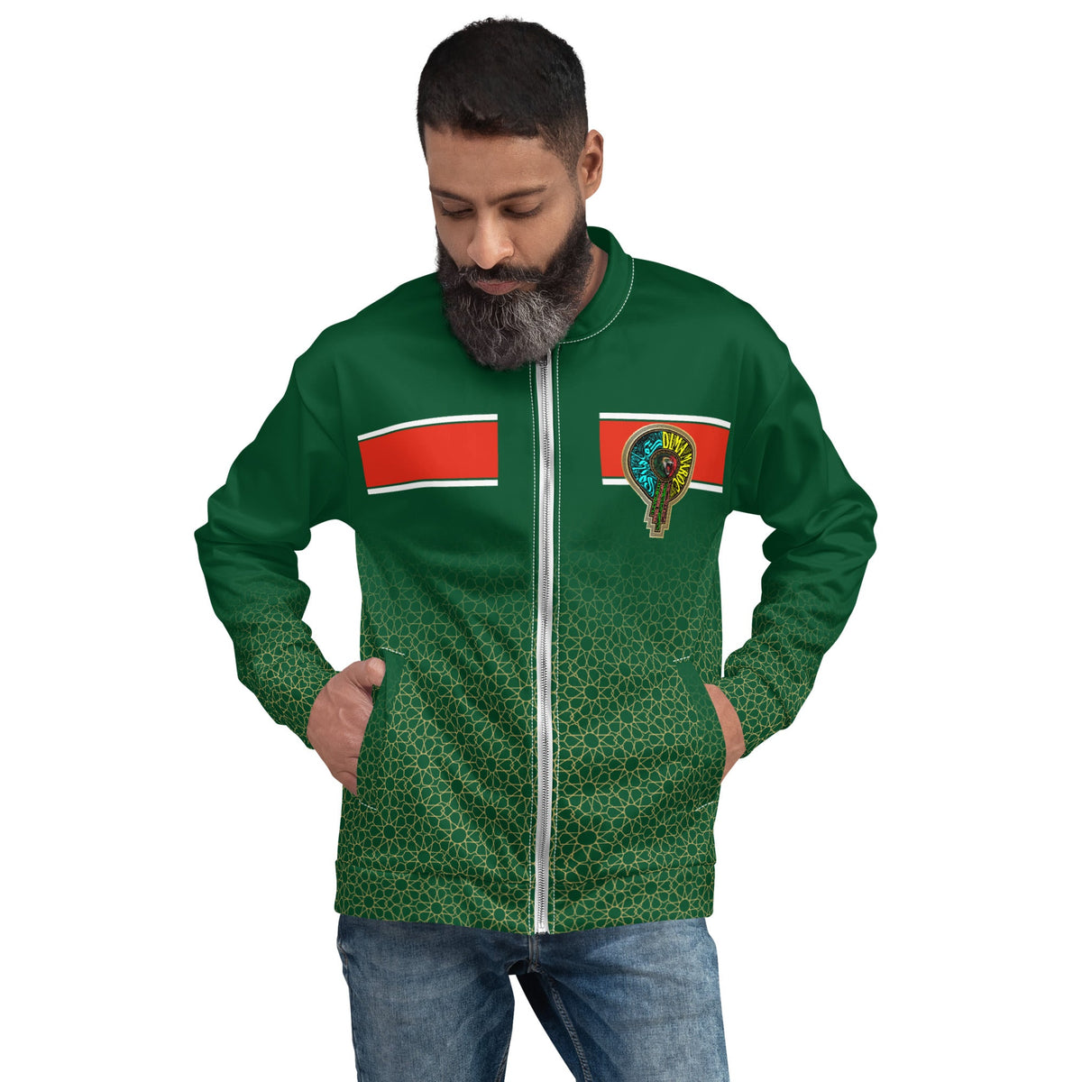 Veste verte Collection MAR Mosaïque unisexe