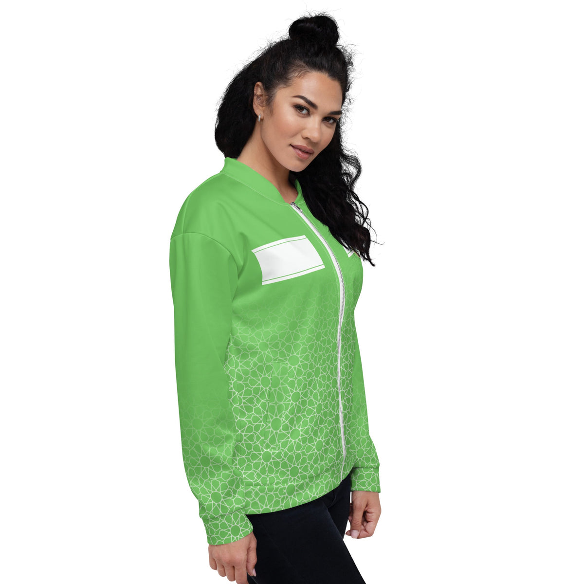 Veste verte Collection Mosaïque unisexe