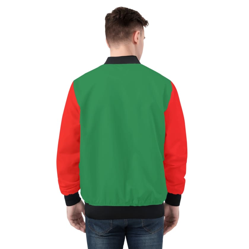 Veste zippée MA verte pour hommes