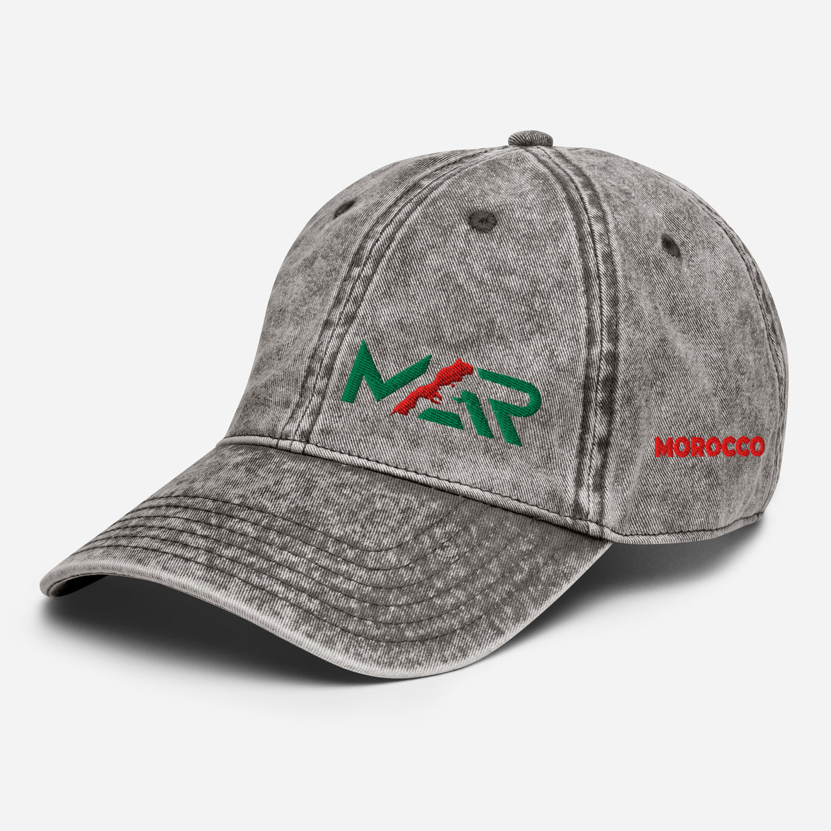 Casquette MAR Vintage en Sergé de Coton brodé