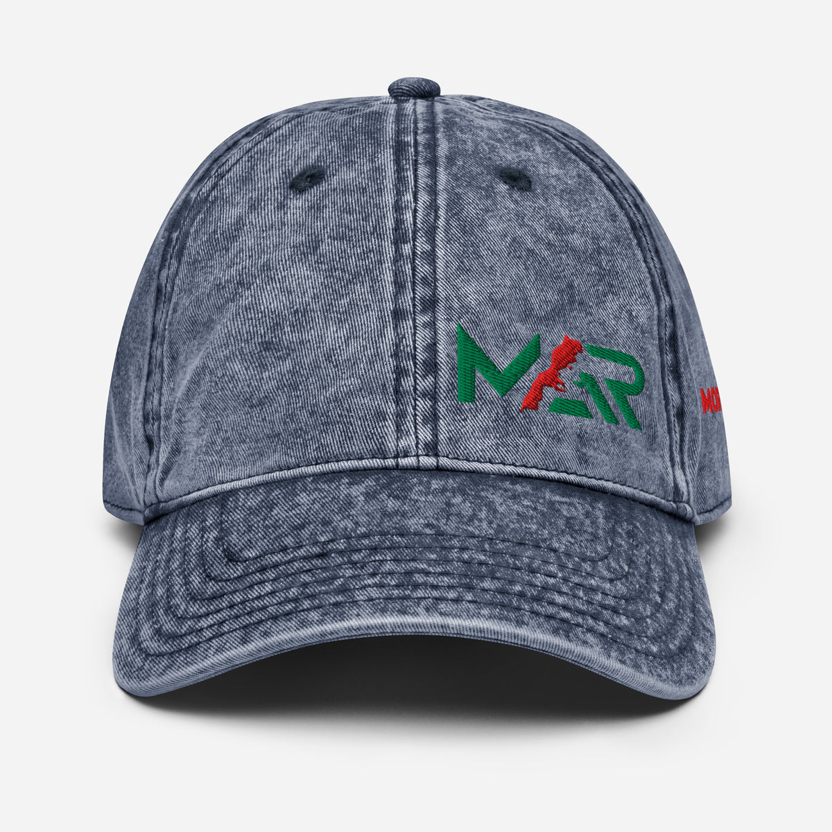 Casquette MAR Vintage en Sergé de Coton brodé