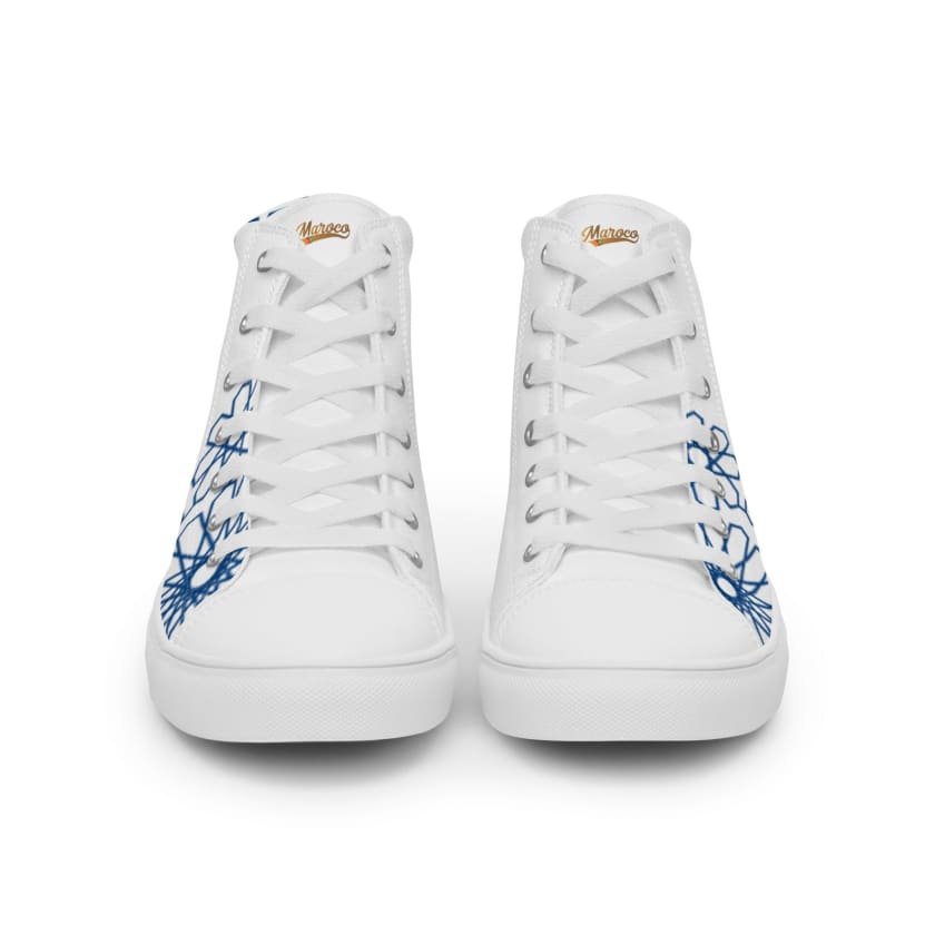 Chaussures Motif Zellige Marocain en toile haut de gamme