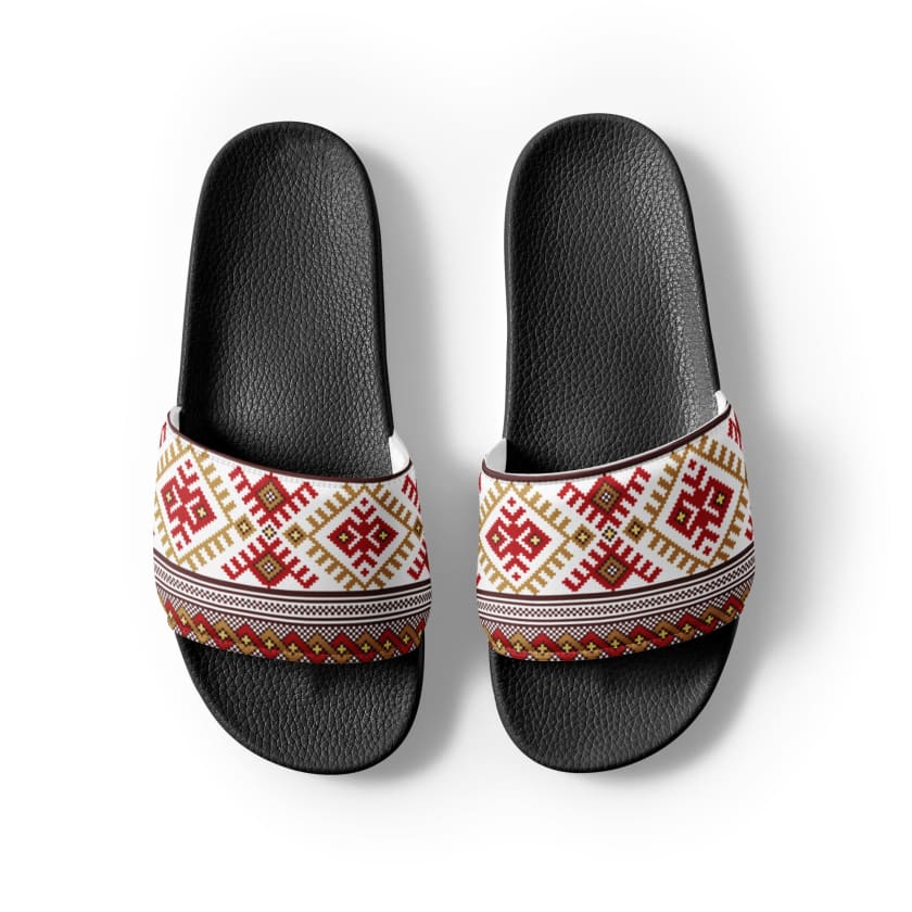 Claquettes motifs Amazigh Homme | Maroco la boutique des