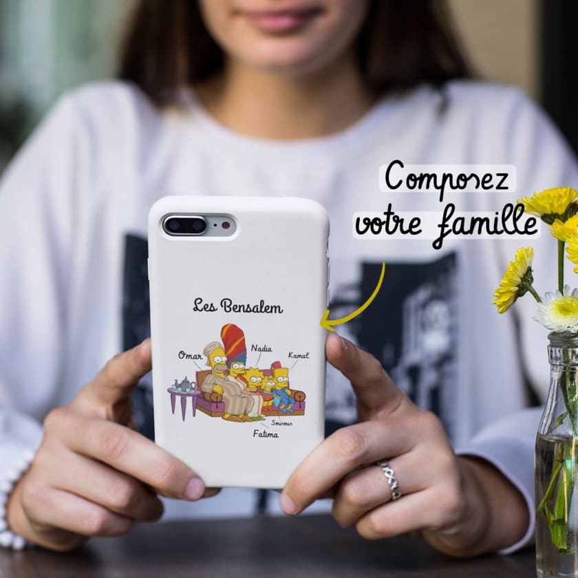 Coque de téléphone personnalisée Composez votre famille |