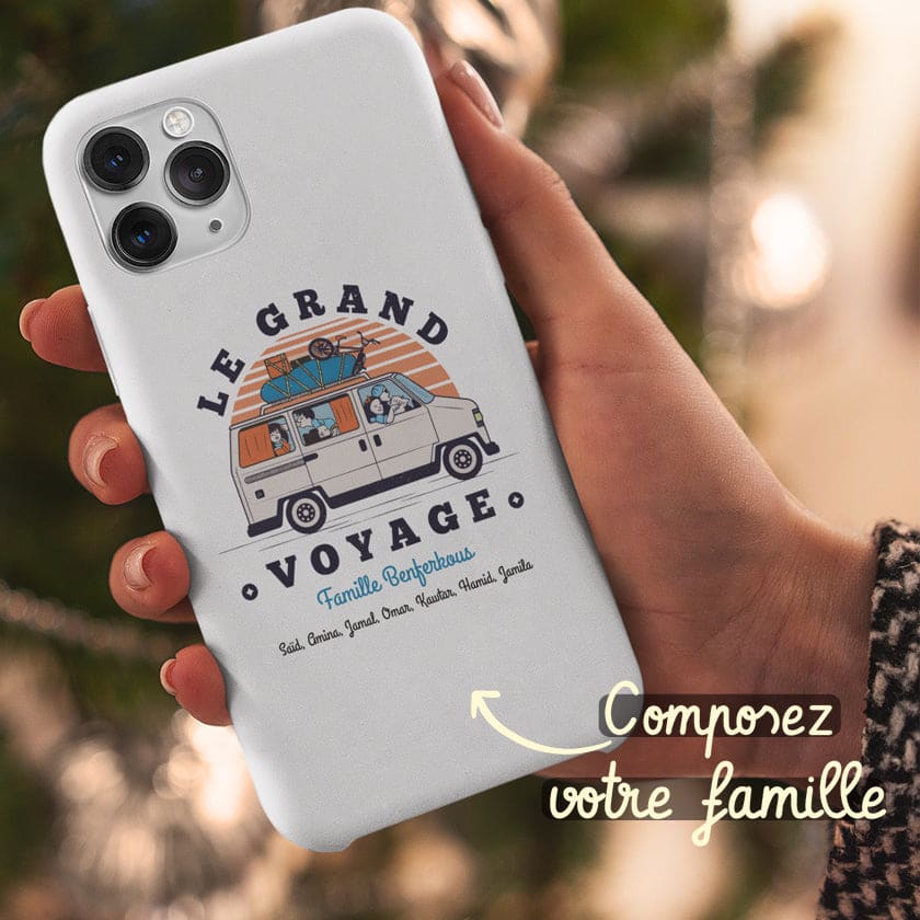Coque de téléphone personnalisée Composez votre famille