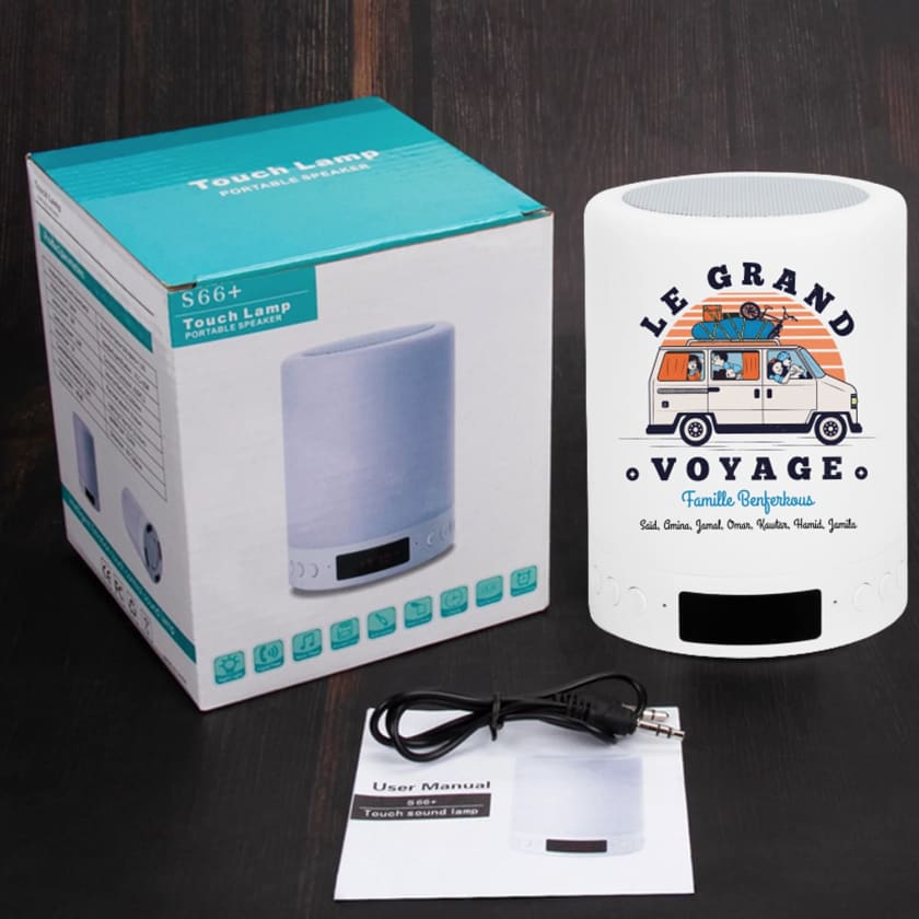 Lampe personnalisée Famille Marocaine le grand voyage au