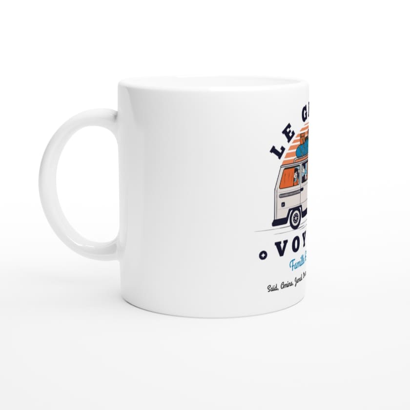 Mug Famille Maghrébine en voiture personnalisé voyage au