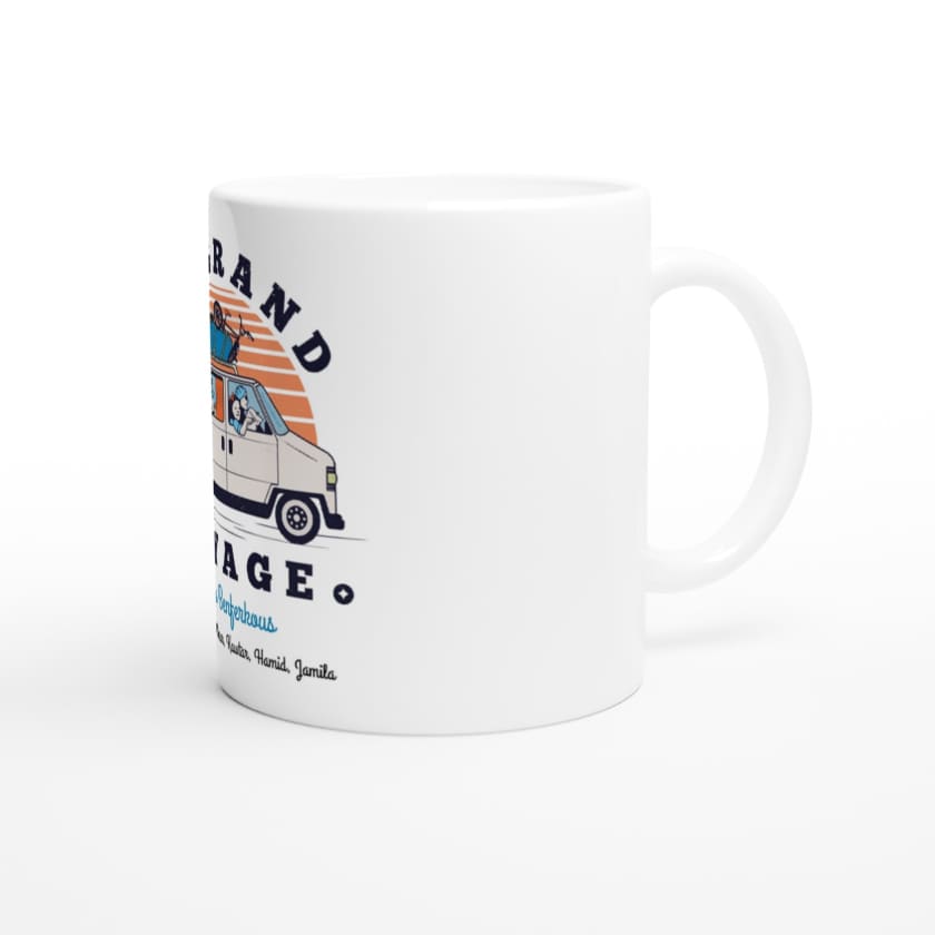 Mug Famille Maghrébine en voiture personnalisé voyage au