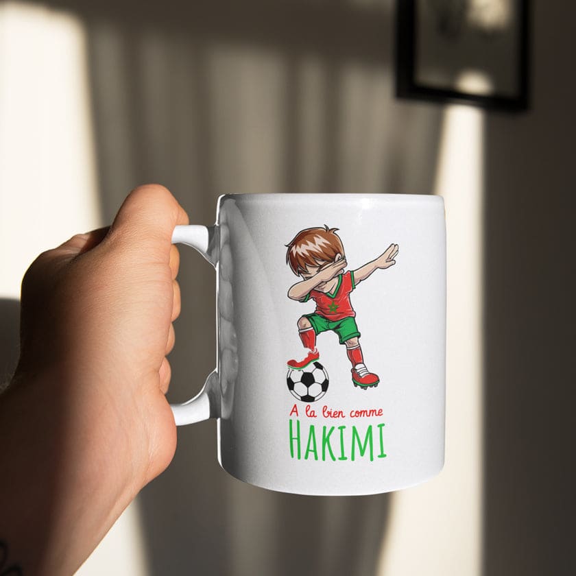 Personnalisez-moi Mug prénom Joueur équipe Marocaine |
