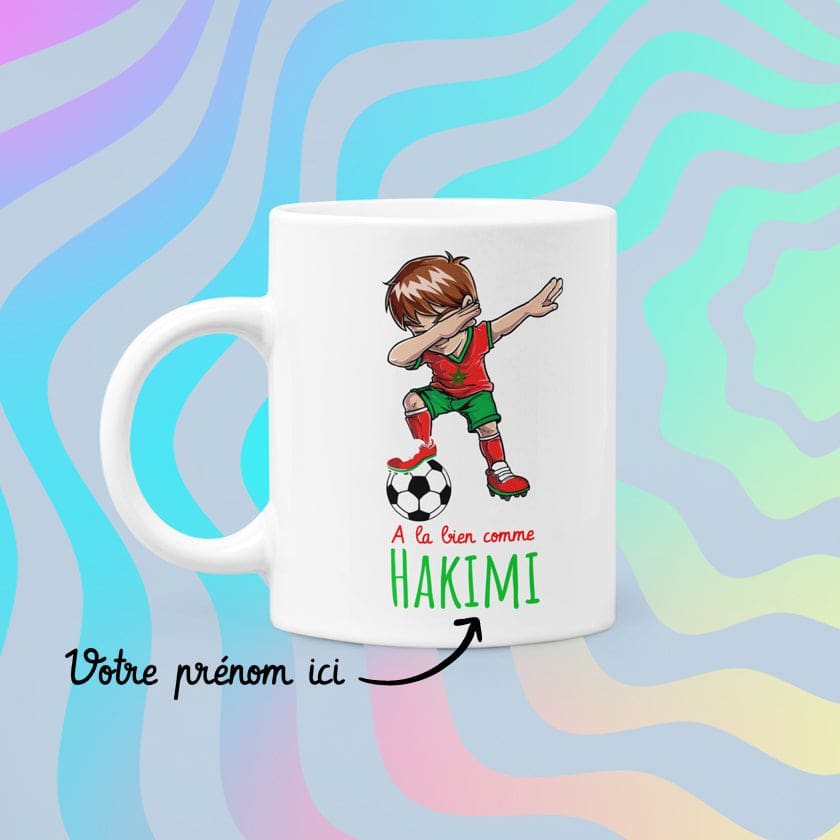 Personnalisez-moi Mug prénom Joueur équipe Marocaine |